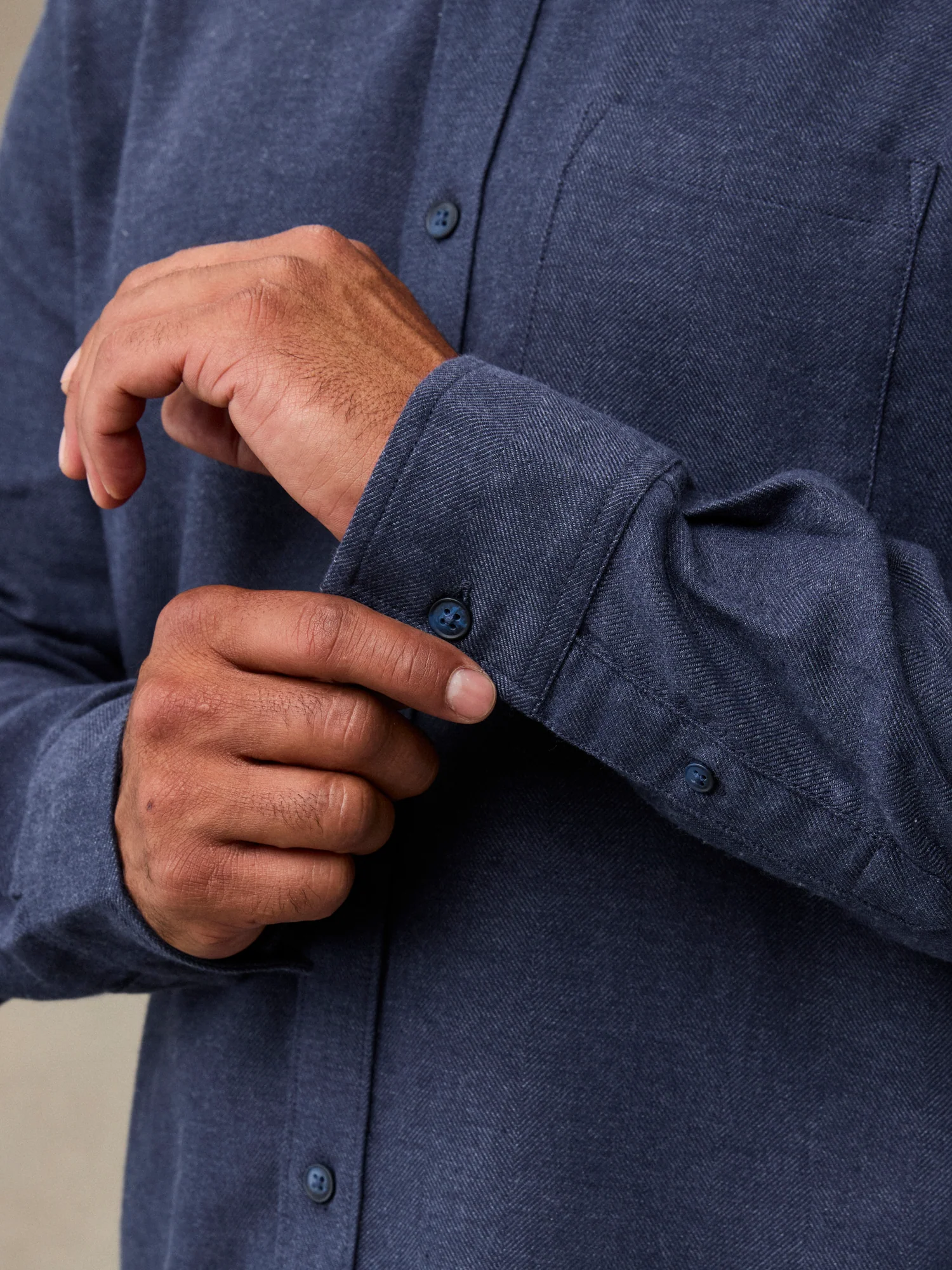 Navy Lightweight Flannel