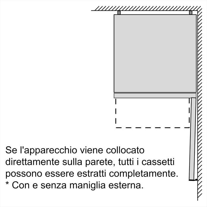 BOSCH - Frigorifero Combinato KGN39VWEQ Classe E 203x60 cm-Bianco