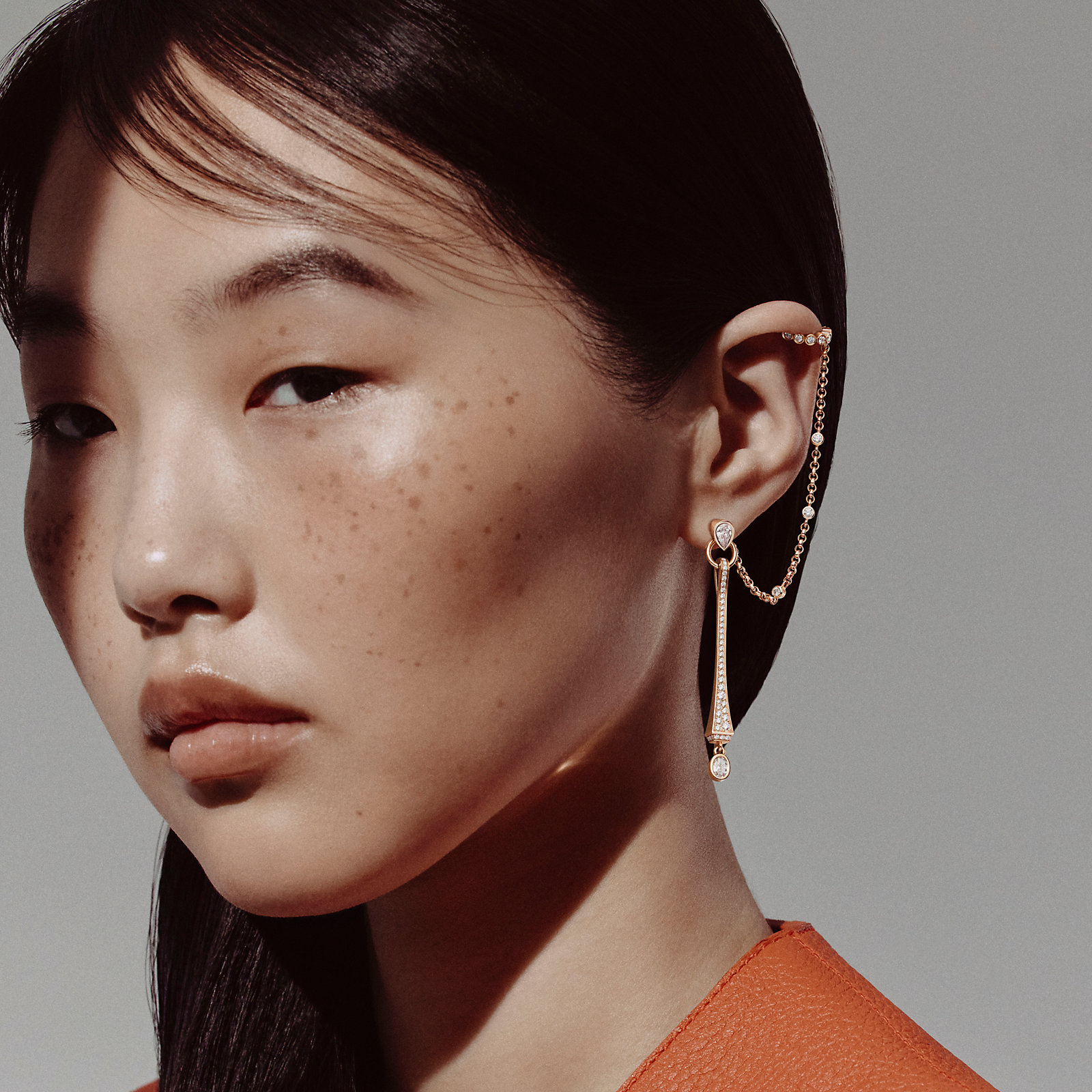 Clou de forge single ear climber earring