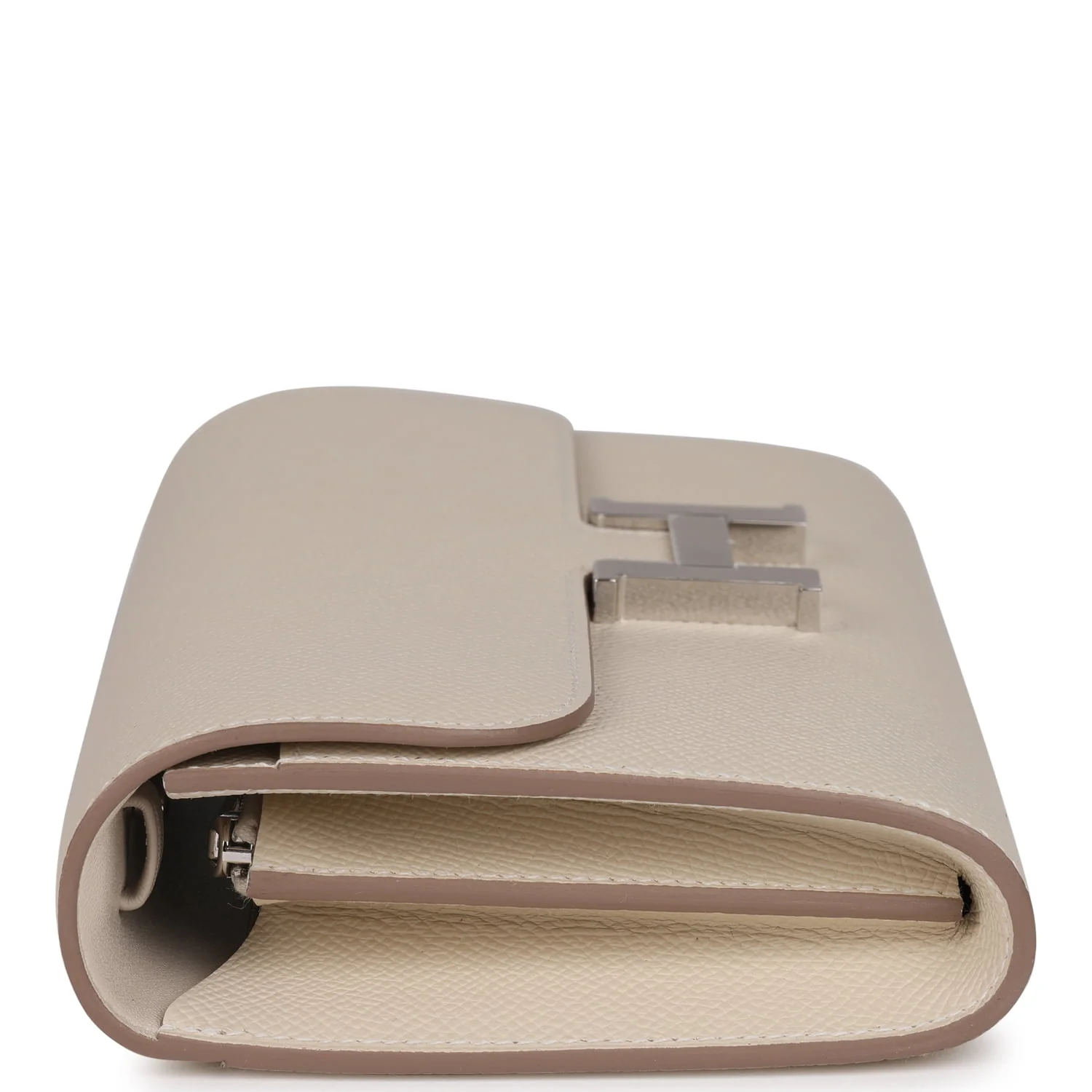 Hermes Constance Wallet To Go Craie Epsom Palladium Hardware