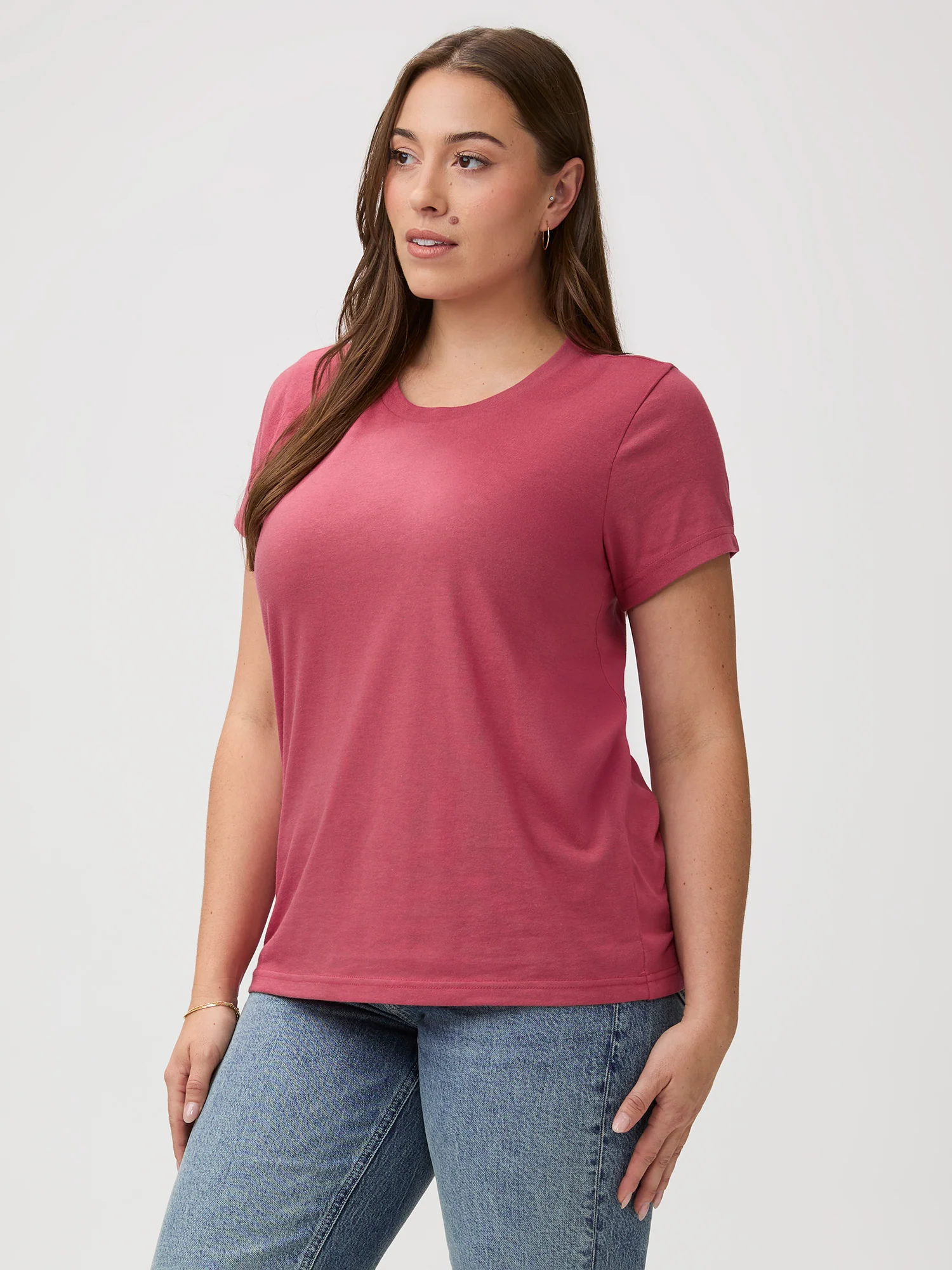Coral Everyday Crew Neck Tee