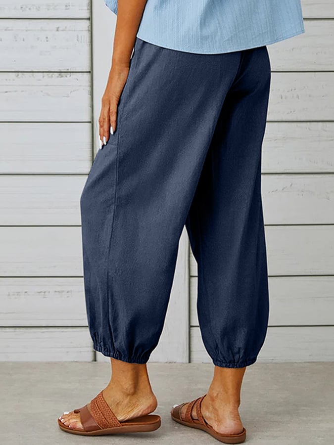 Women's Cotton Linen Casual Pant