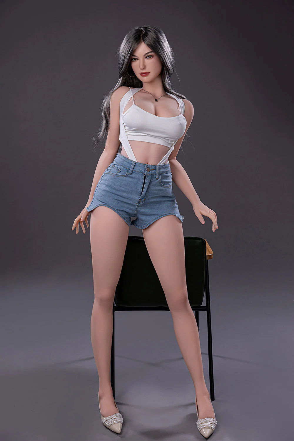RIDMII Karyn 5ft34/ 163cm Unique Design App-Controlled Silicone Head TPE Body Big Boobs Sex Doll