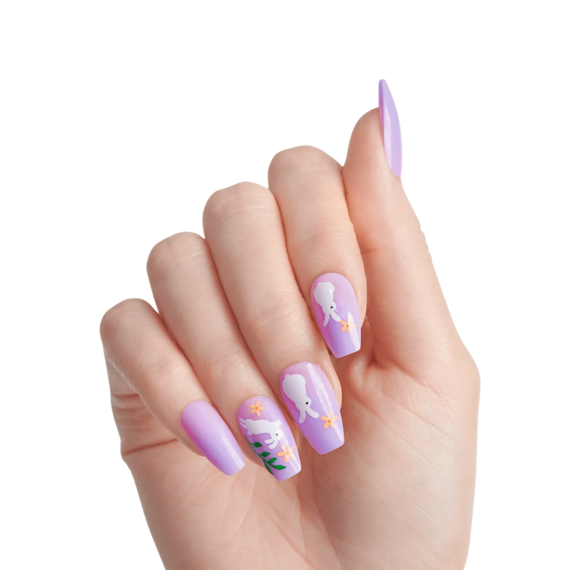 KISS Voguish Fantasy Press On Glue Nails - Delights