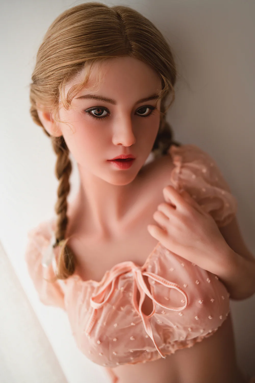 US Stock - Arden 4.92ft/ 150cm M46 Movable Jaw ROS Soft Silicone Head + TPE Body Full Size Lovely Girl Adult Sex Doll