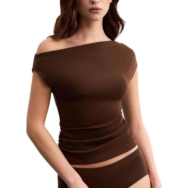 Women's Ultra-Lightweight Tencel Wool Off The Shoulder