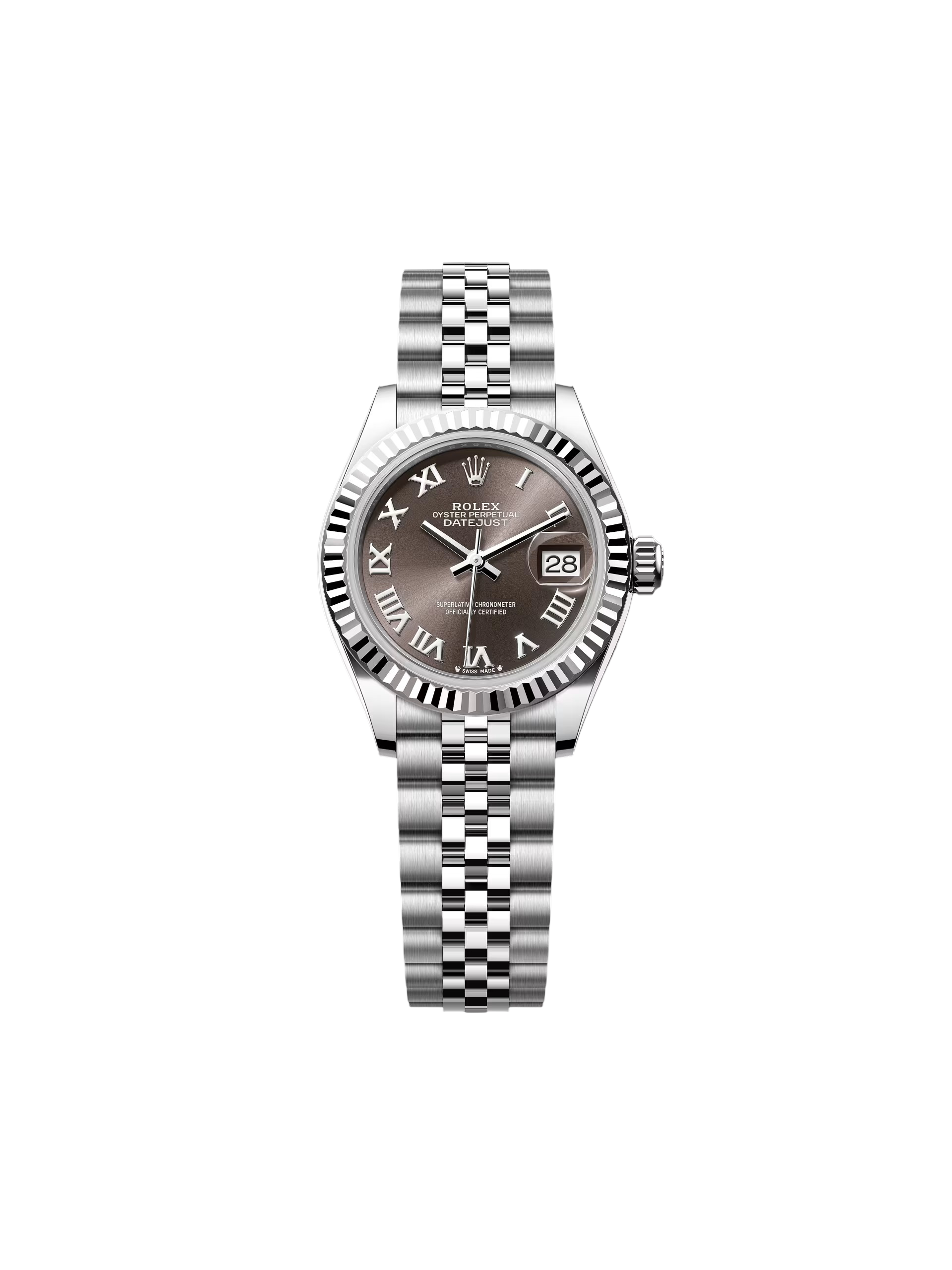 RLX Lady-Datejust 31mm 279174 Dark Grey Roman Dial Oyster Bracelet