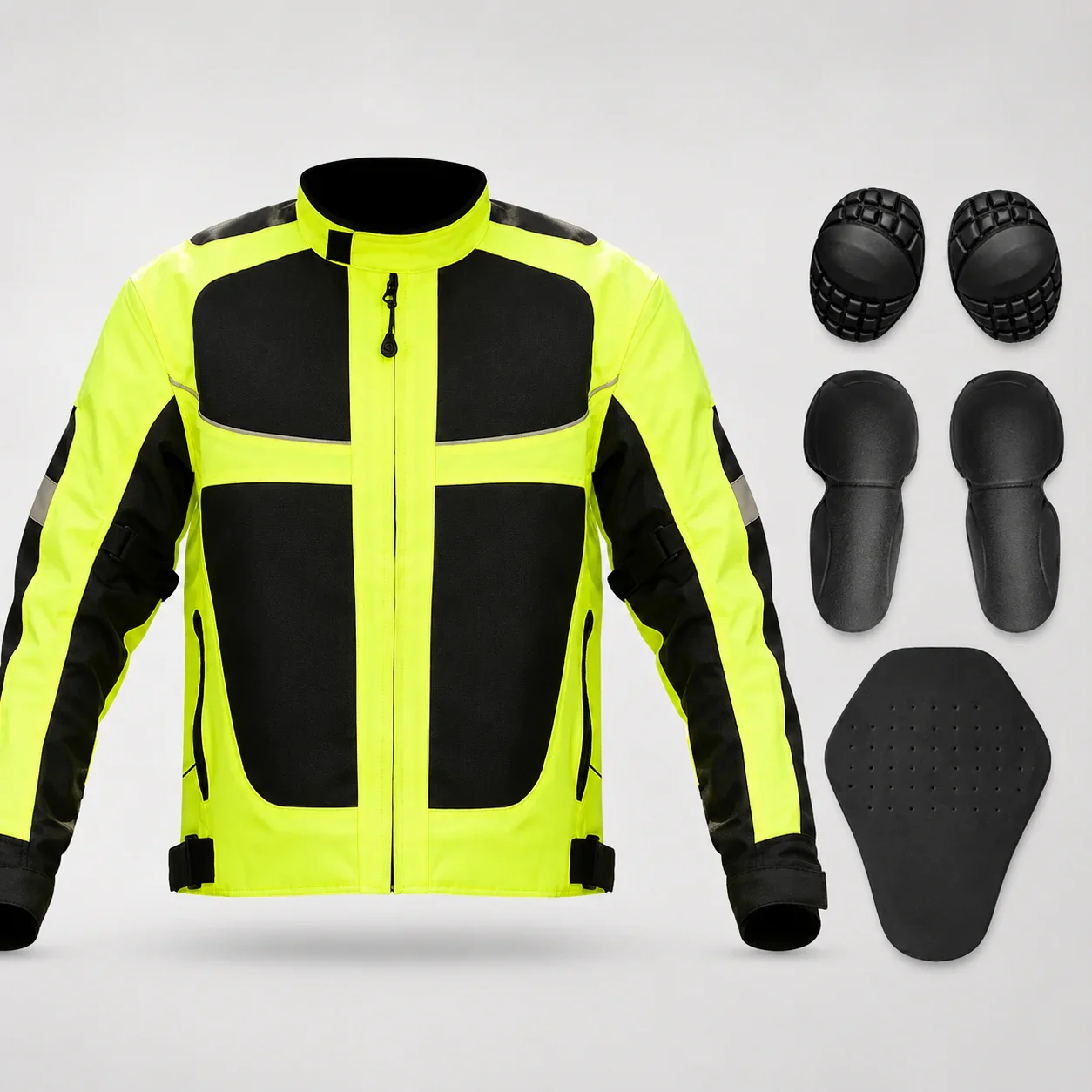 High-Visibility Protective Riding Jacket
