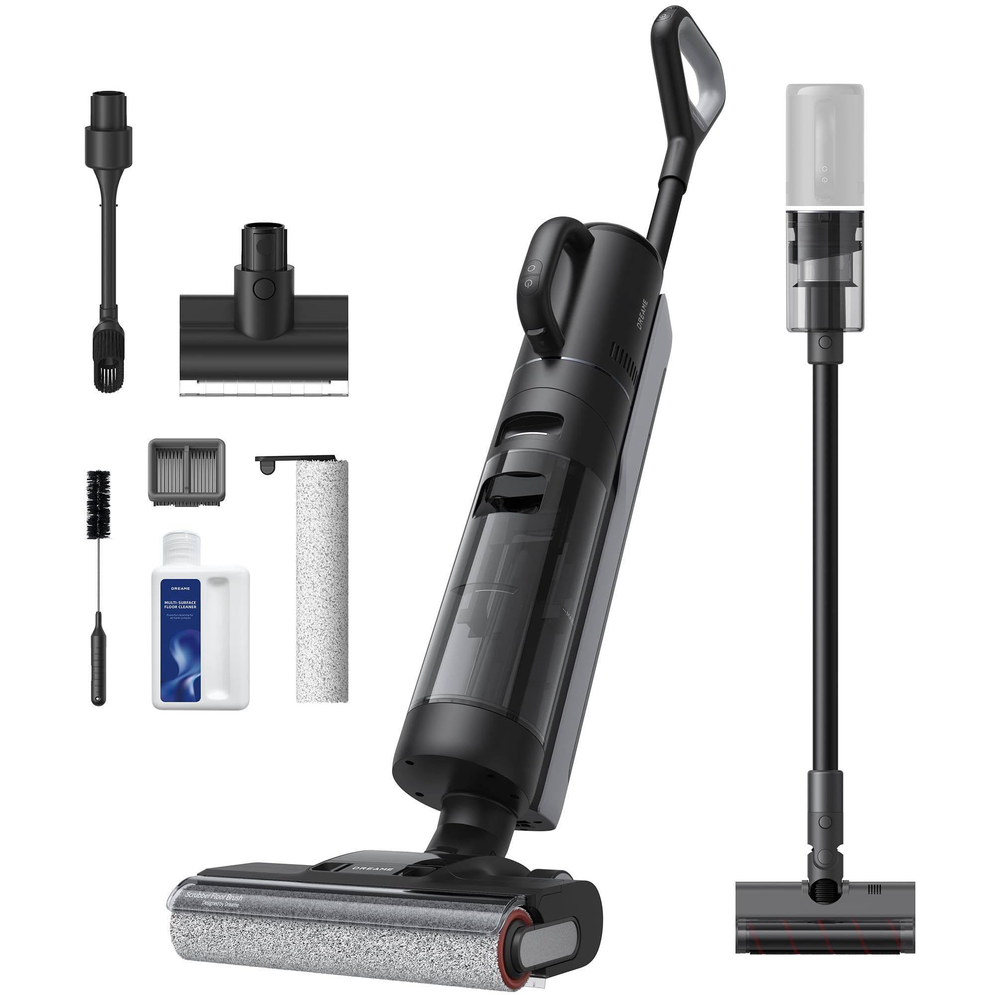 DREAME H12 Dual Lavapavimenti 4-in-1, Aspirapolvere Senza Fili per Superfici Multiple, Aspirazione da 16.000 Pa, Pulizia dei bordi, Autopulizia con