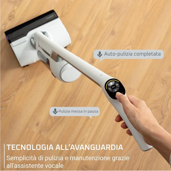 ROWENTA - Lavapavimenti senza fili GZ7035WO-Bianco/Argento