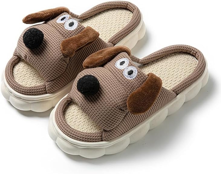 Cartoon slippers Cute Animal Shape Slippers,Thick Sole Soft Indoor Outdoor Slippers for Women