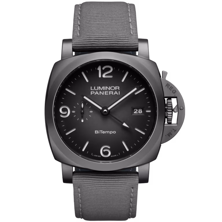 【7A Quality】Panerai  Luminor BiTempo Titanium DLC - New York 44mm PAM01467