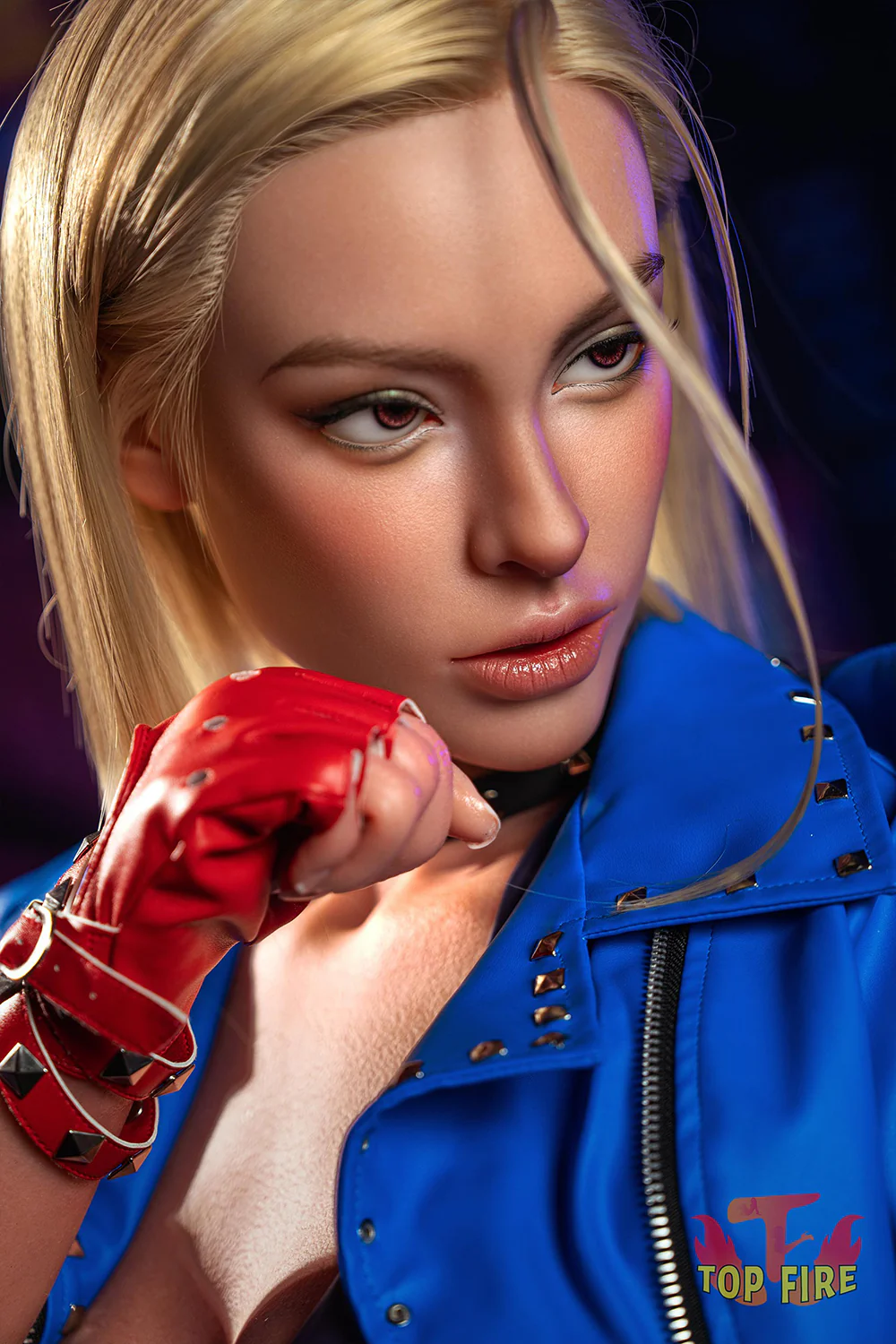 EU Stock - Topfire Sierra 5ft77/ 176cm T43 ROS Head With Auto-blowjob Silicone Real Size Blonde Tanned Sex Doll
