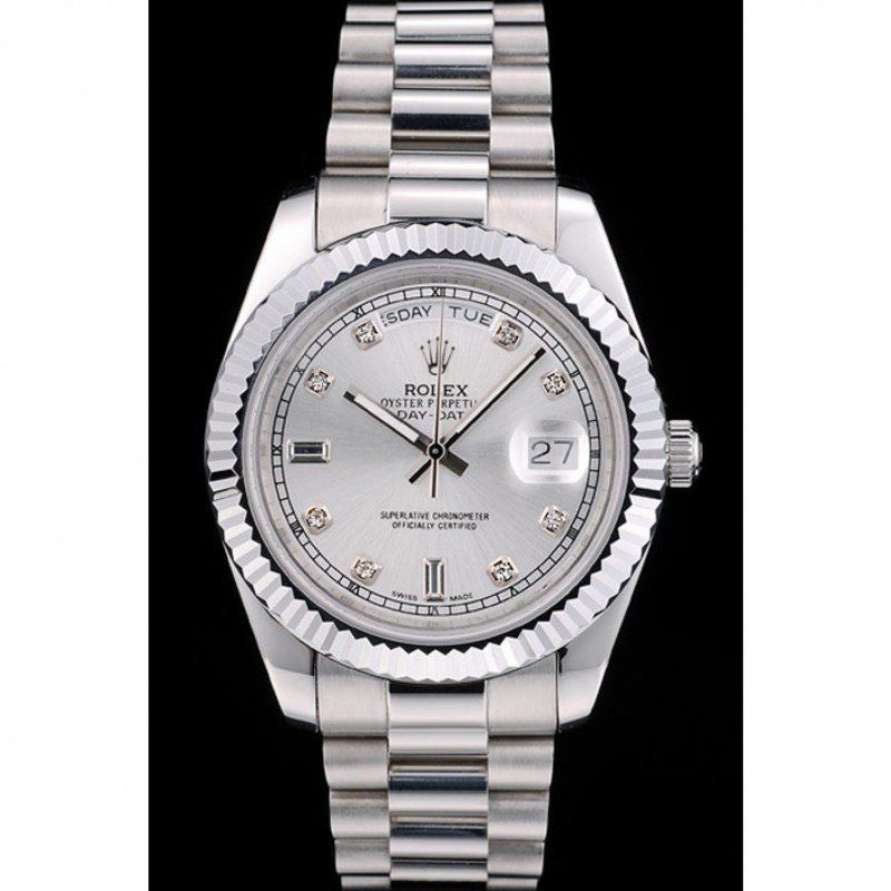 Superclone Rolex Day-Date 41mm Silver Dial 41995