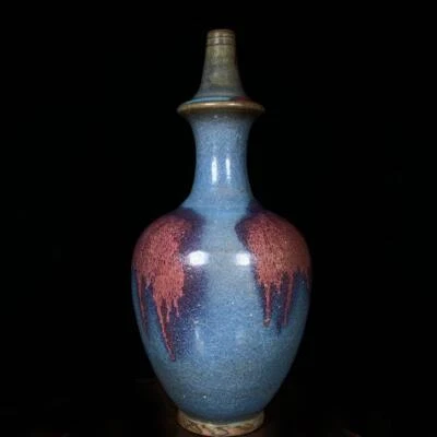 33CM Old Chinese Song Jun Yao Jun Kiln Vase CK622