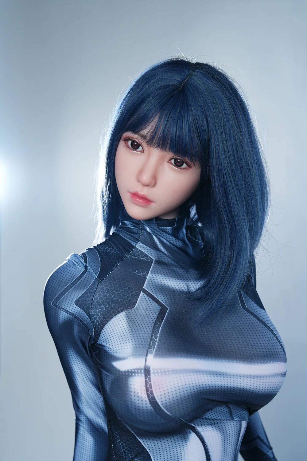 US Stock - Moe 5ft58/170cm #C39 Silicone Head + TPE Body Asian Cute Love Doll Free 2nd Head