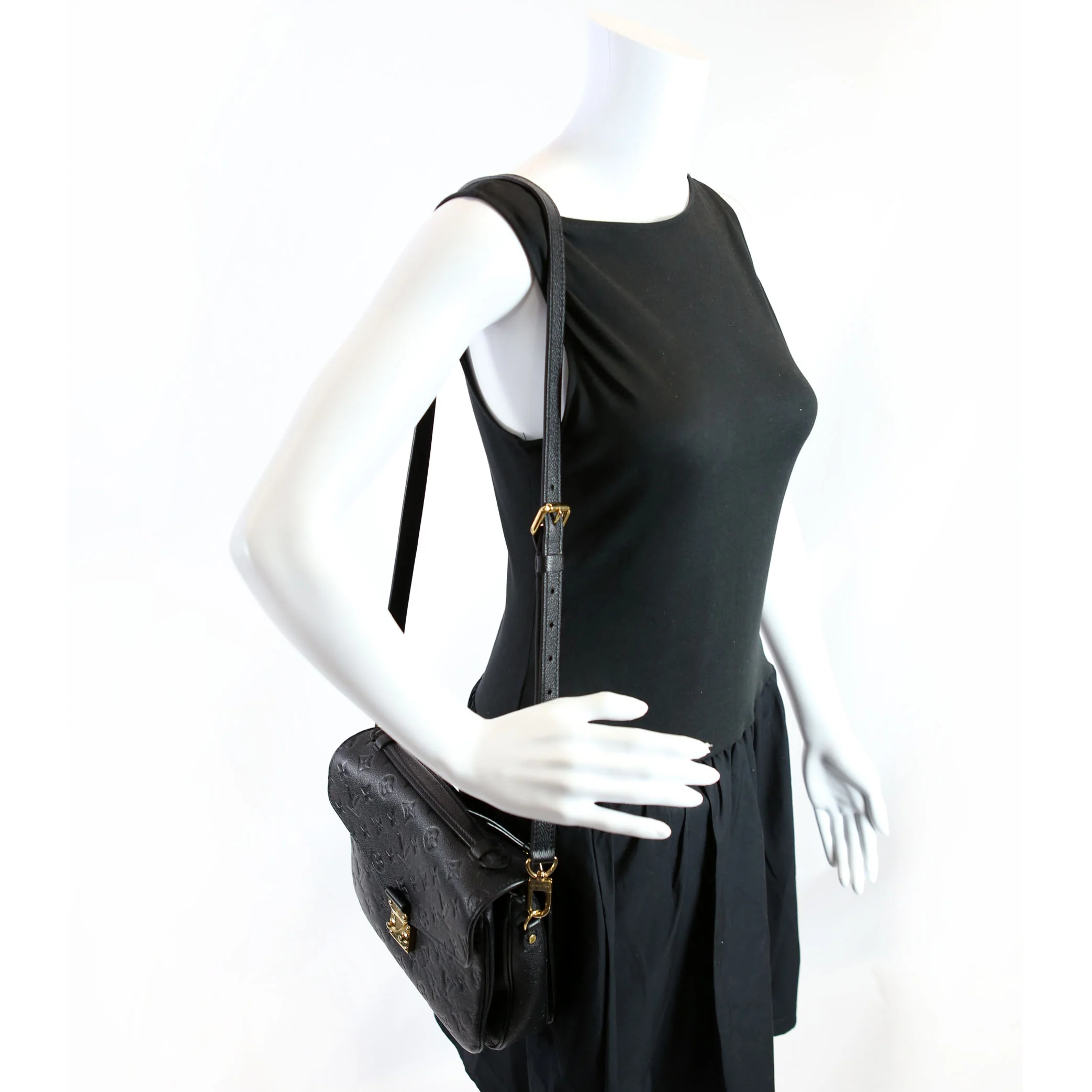 Pochette Metis Empreinte Black/Gold