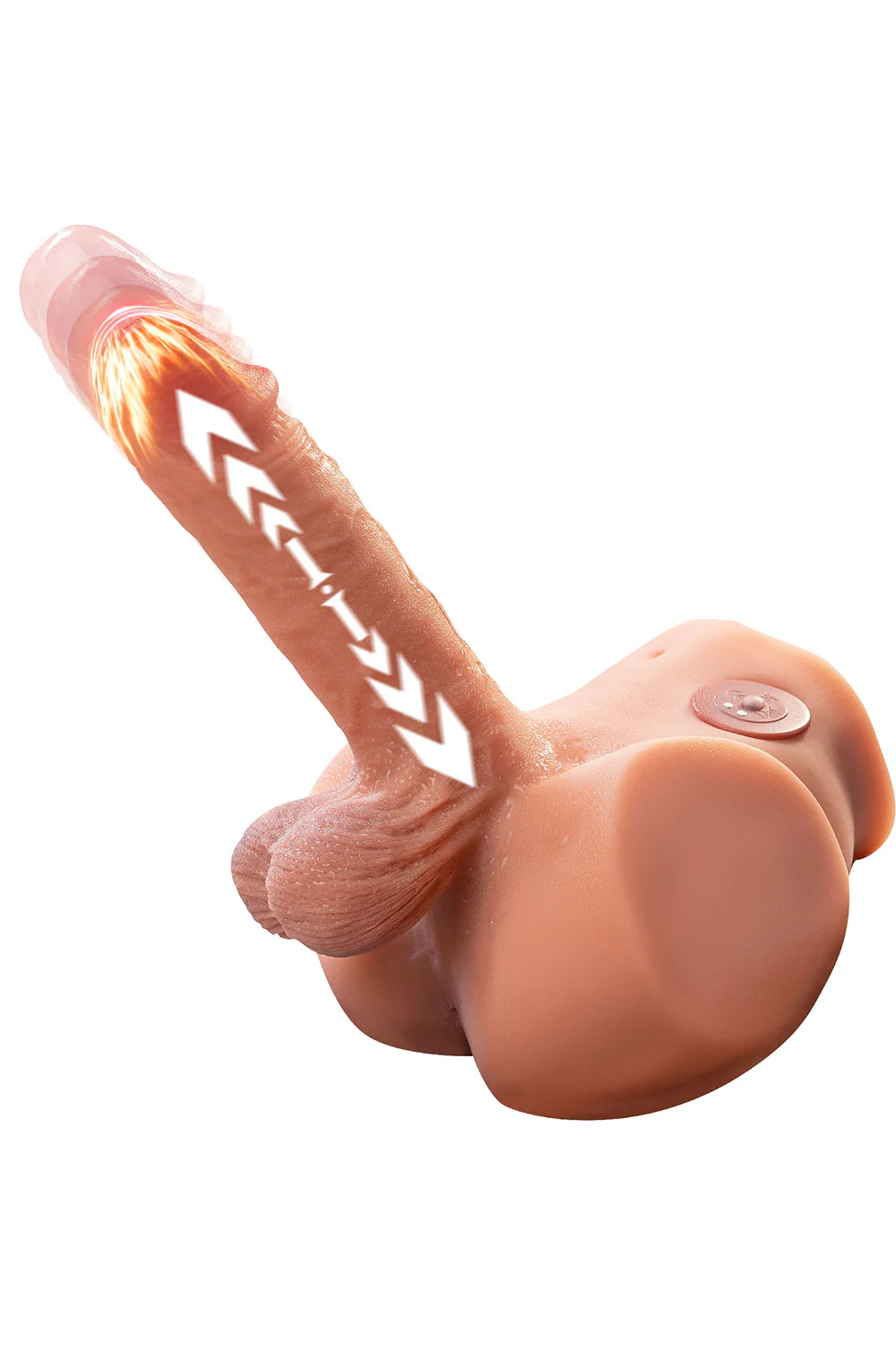 US Stock - SQ-MAR30036 Premium Portable TPE Male Ass Torso Sex Doll With Auto-thrusting Dildo