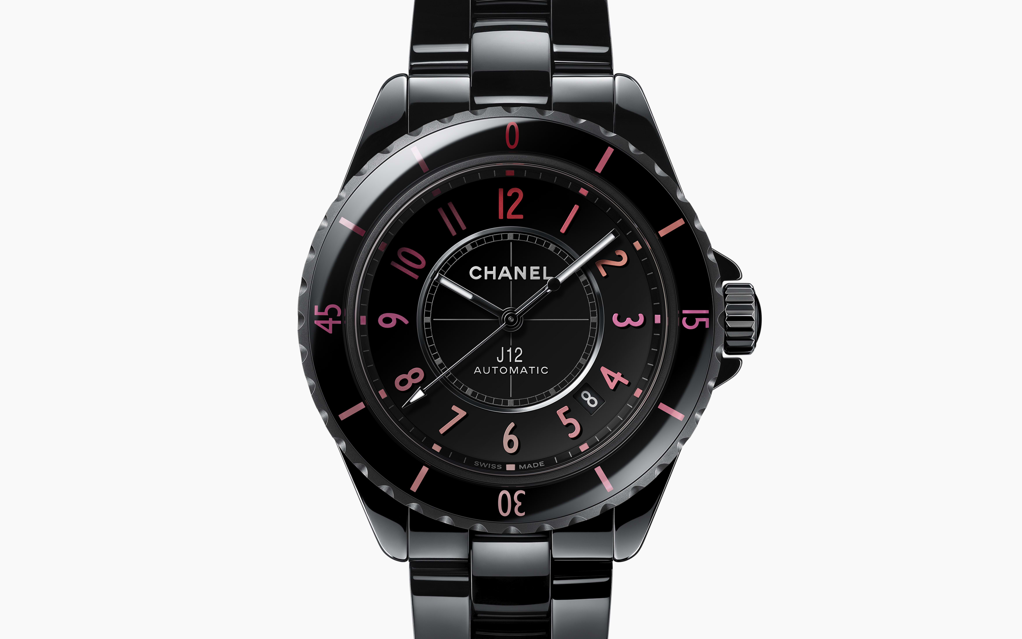 J12 BLUSH WATCH CALIBER 12.1, 38 MM