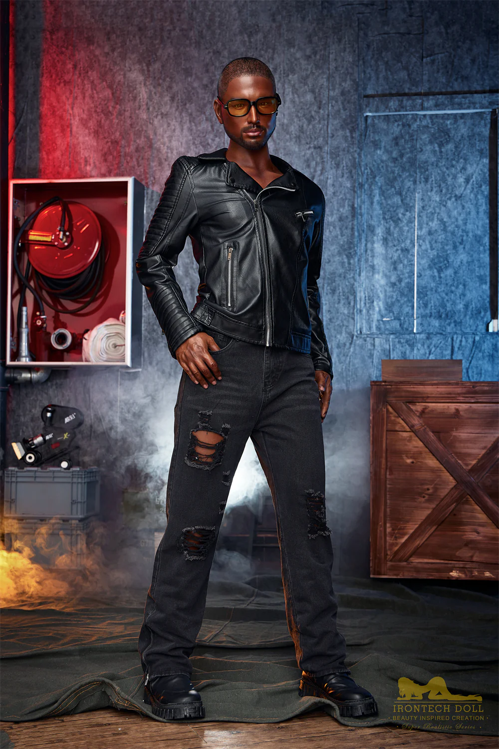 Irontechdoll Kevin 5ft58 / 170cm M1 Full Silicone Realistic Black Male Adult Sex Doll