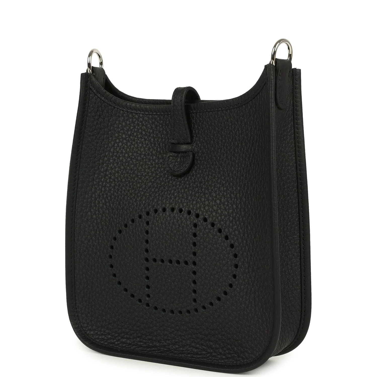 HERMÈS Evelyne TPM Black Clemence Palladium Hardware