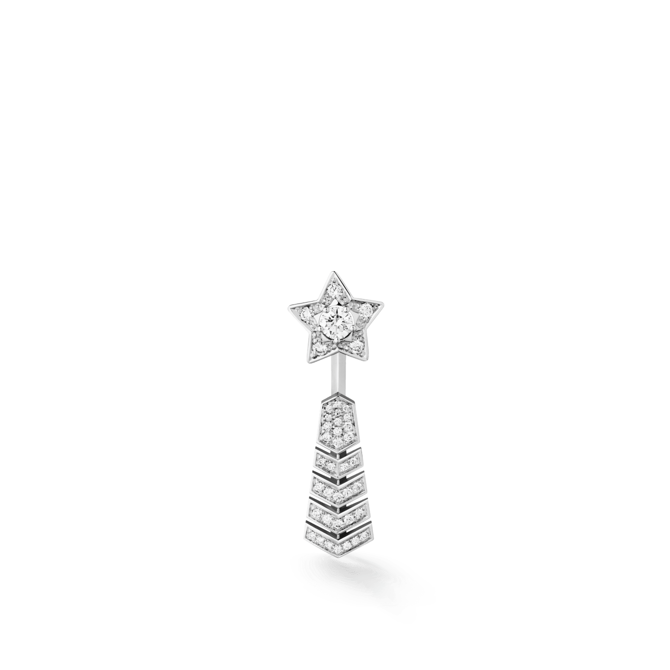 Comète Chevron single transformable earring