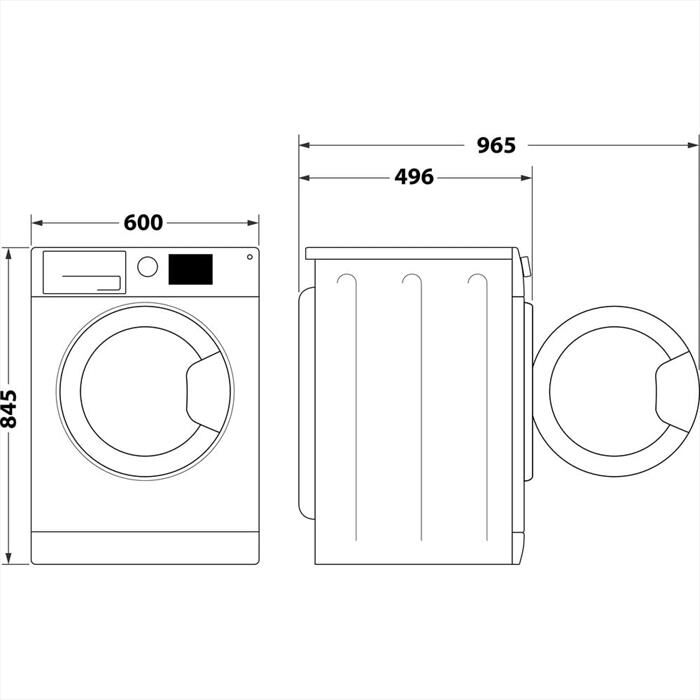 WHIRLPOOL - Lavatrice WAM 762WB IT 7 Kg Classe A-Bianco