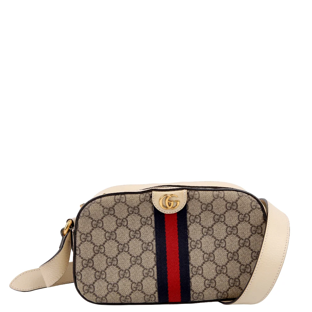 GUCCI 681064 Ophidia GG Shoulder Bag White