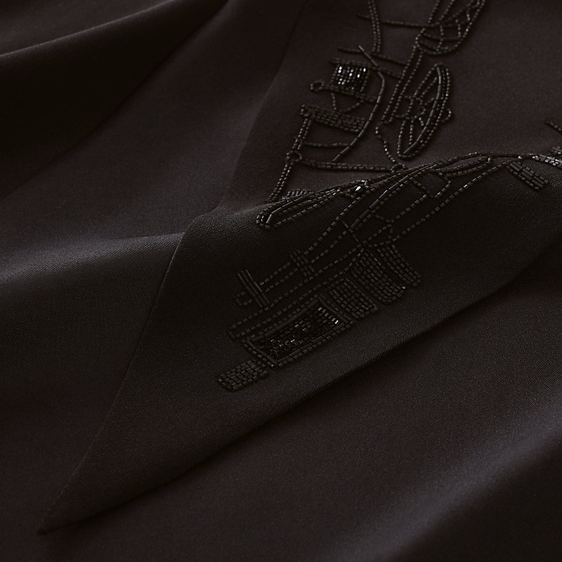 Complication Equestre embroidered triangle scarf