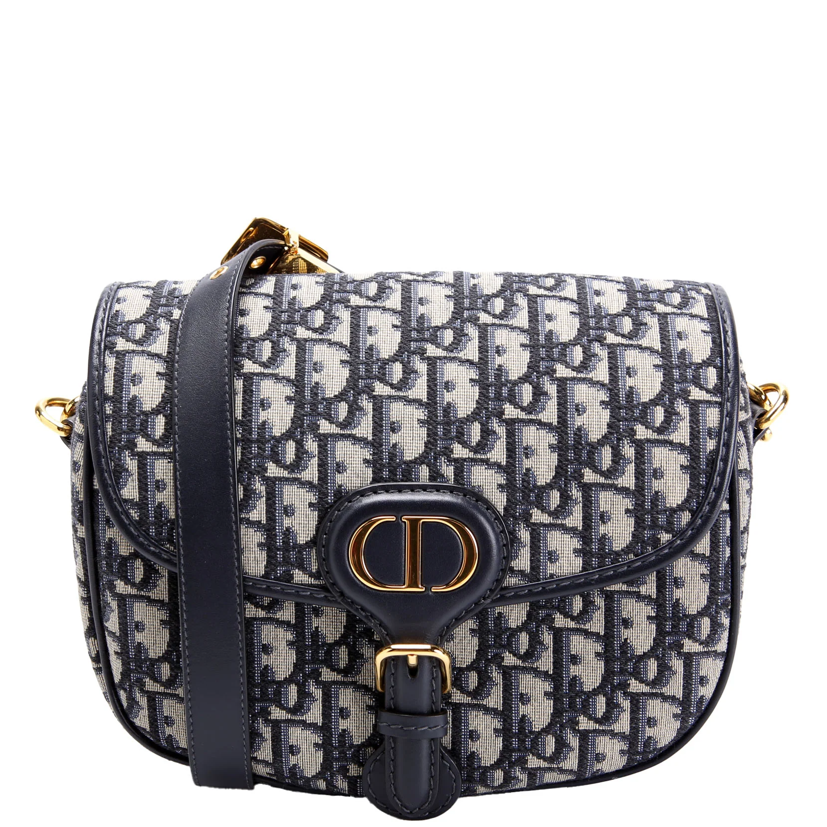 DIOR Bobby Bag Small Oblique Navy/Cream