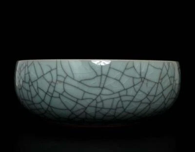 Signed Old Fine Chinese Ru Kiln Bowl