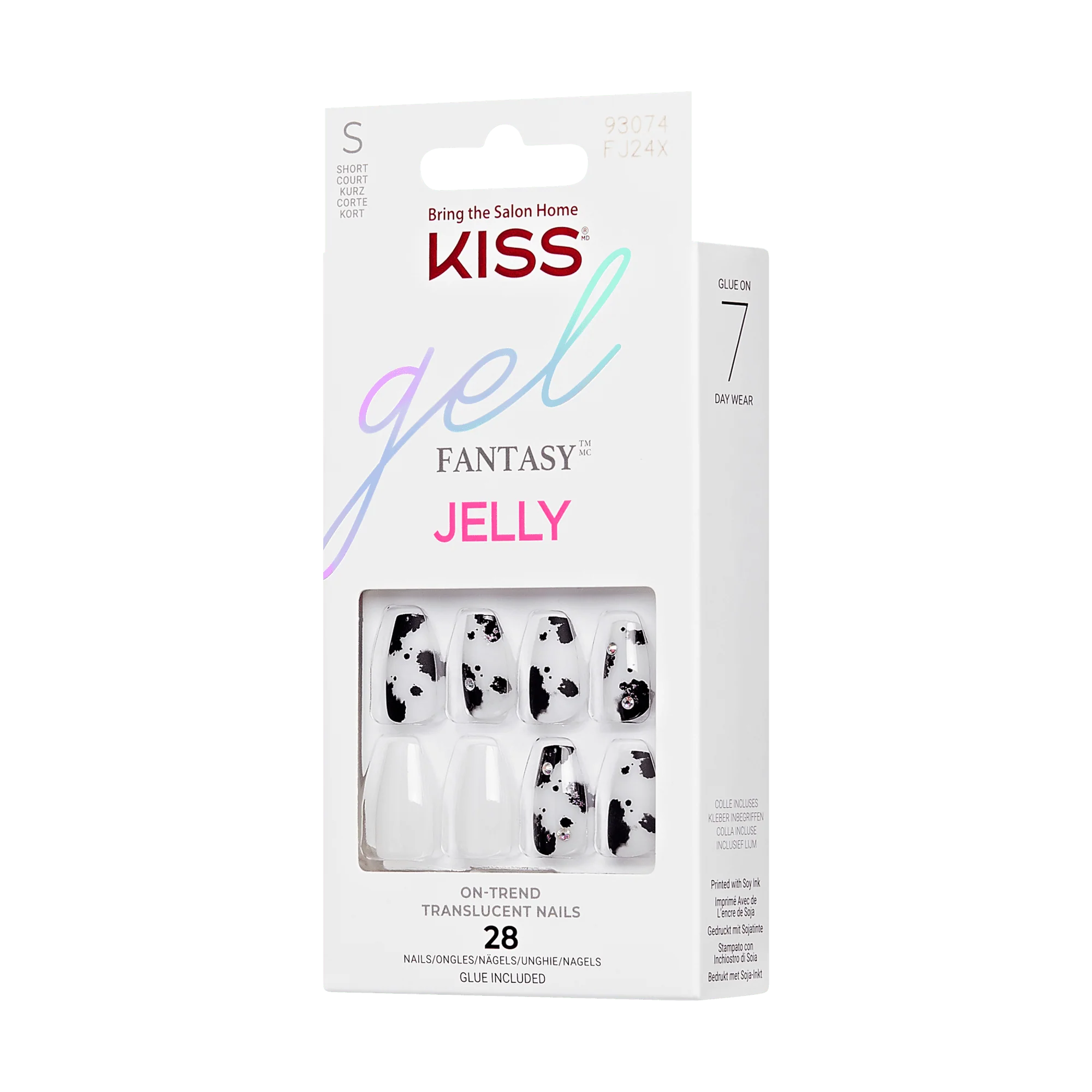 KISS Gel Fantasy Jelly Press On Glue Nails - Jelly Jukebox