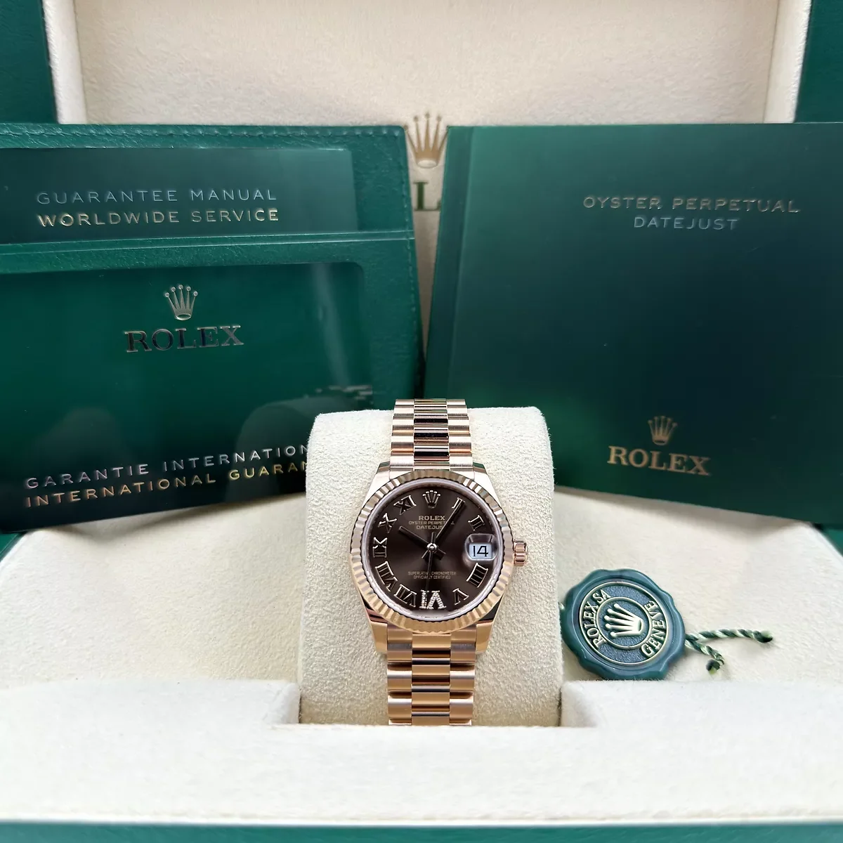 RLX Datejust m278275-0025 Chocolate 31mm Dial