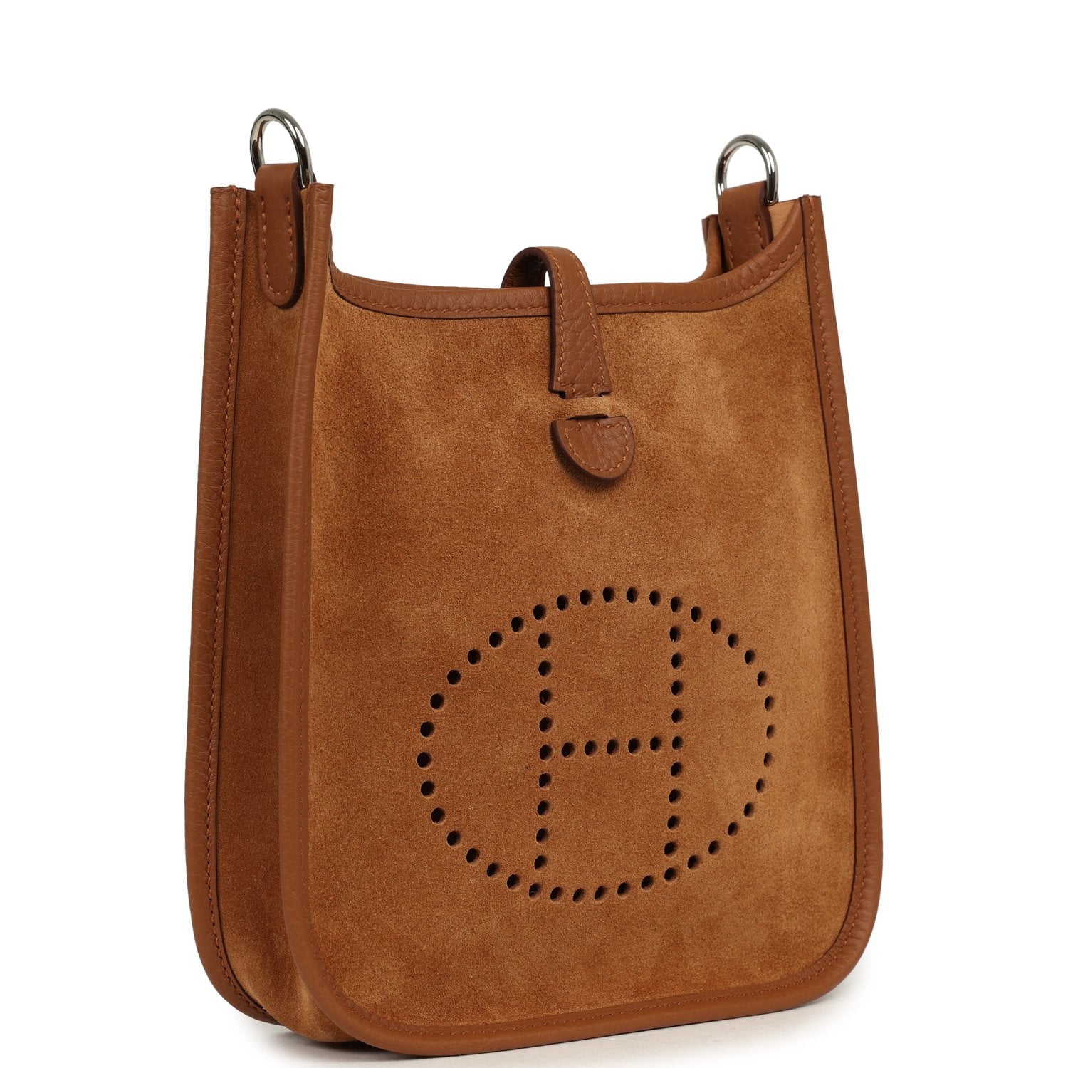 HERMÈS Evelyne TPM Chamois Grizzly, Gold Clemence Palladium Hardware