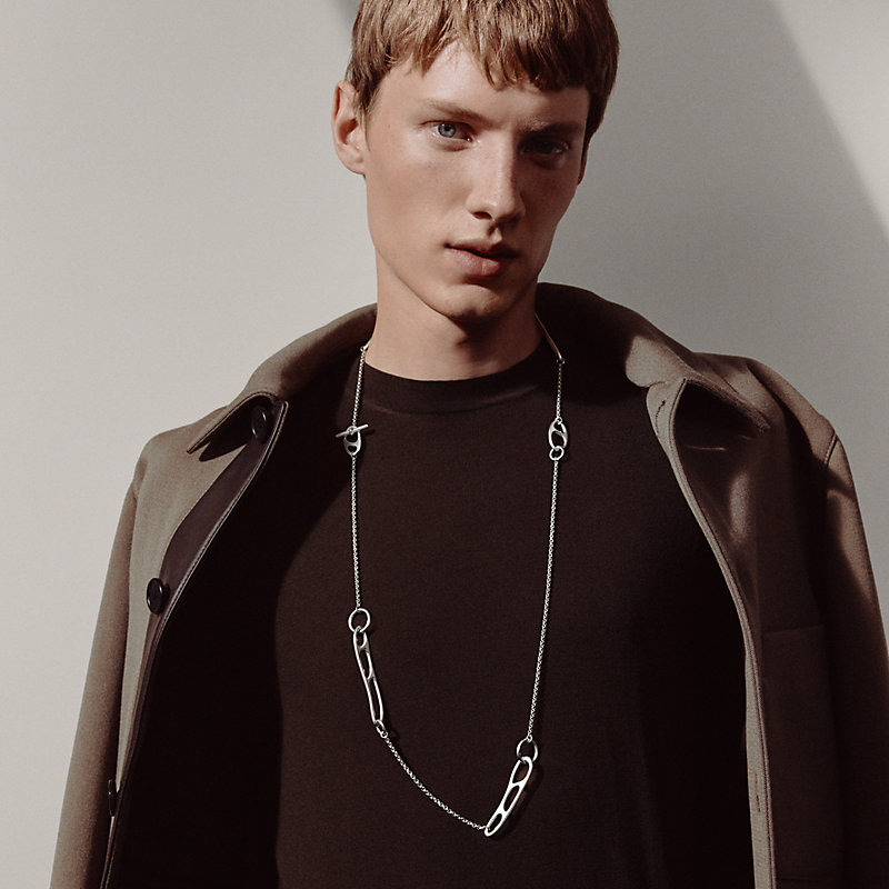 Chaine d'ancre Punk long necklace
