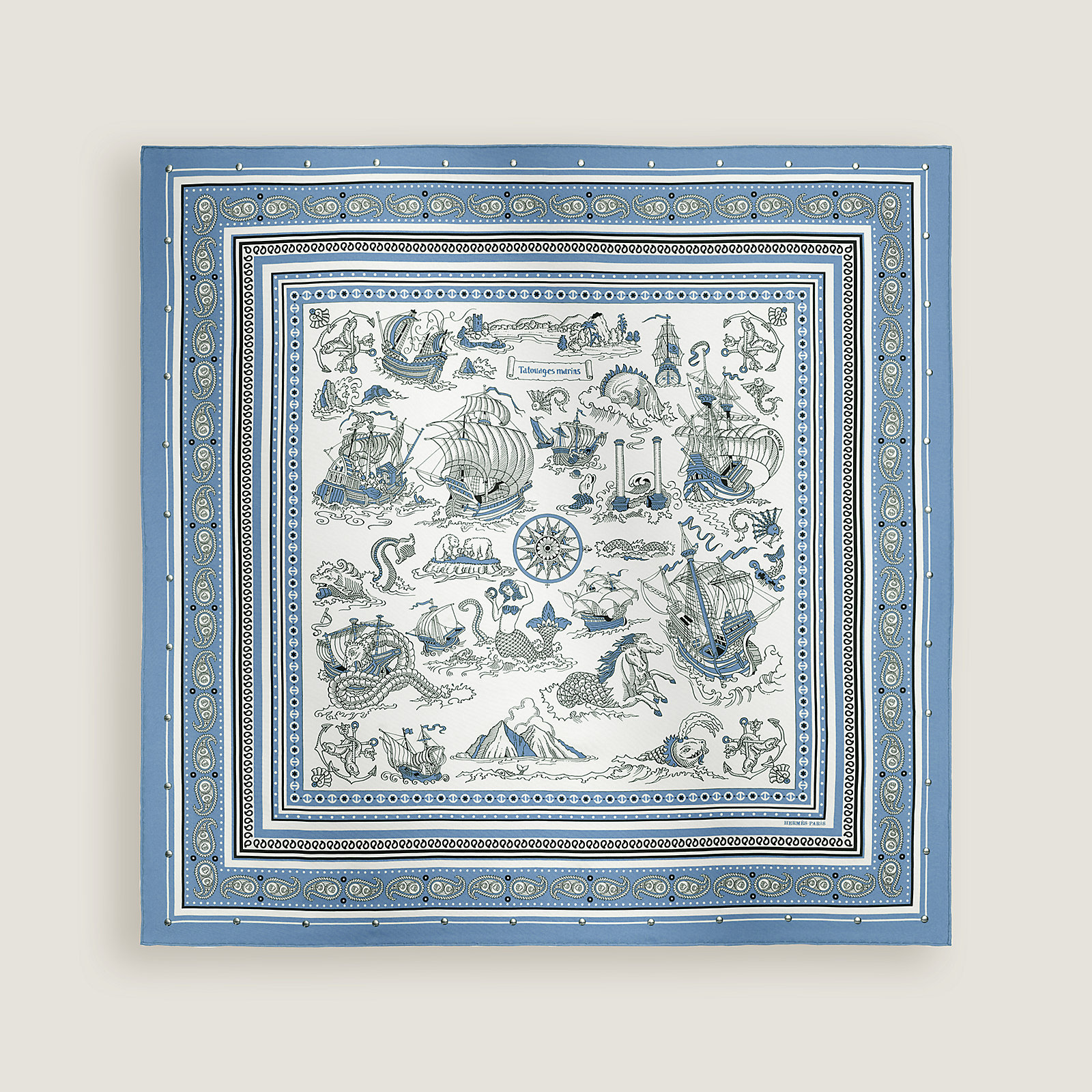 Tatouages Marins Bandana studded scarf 70