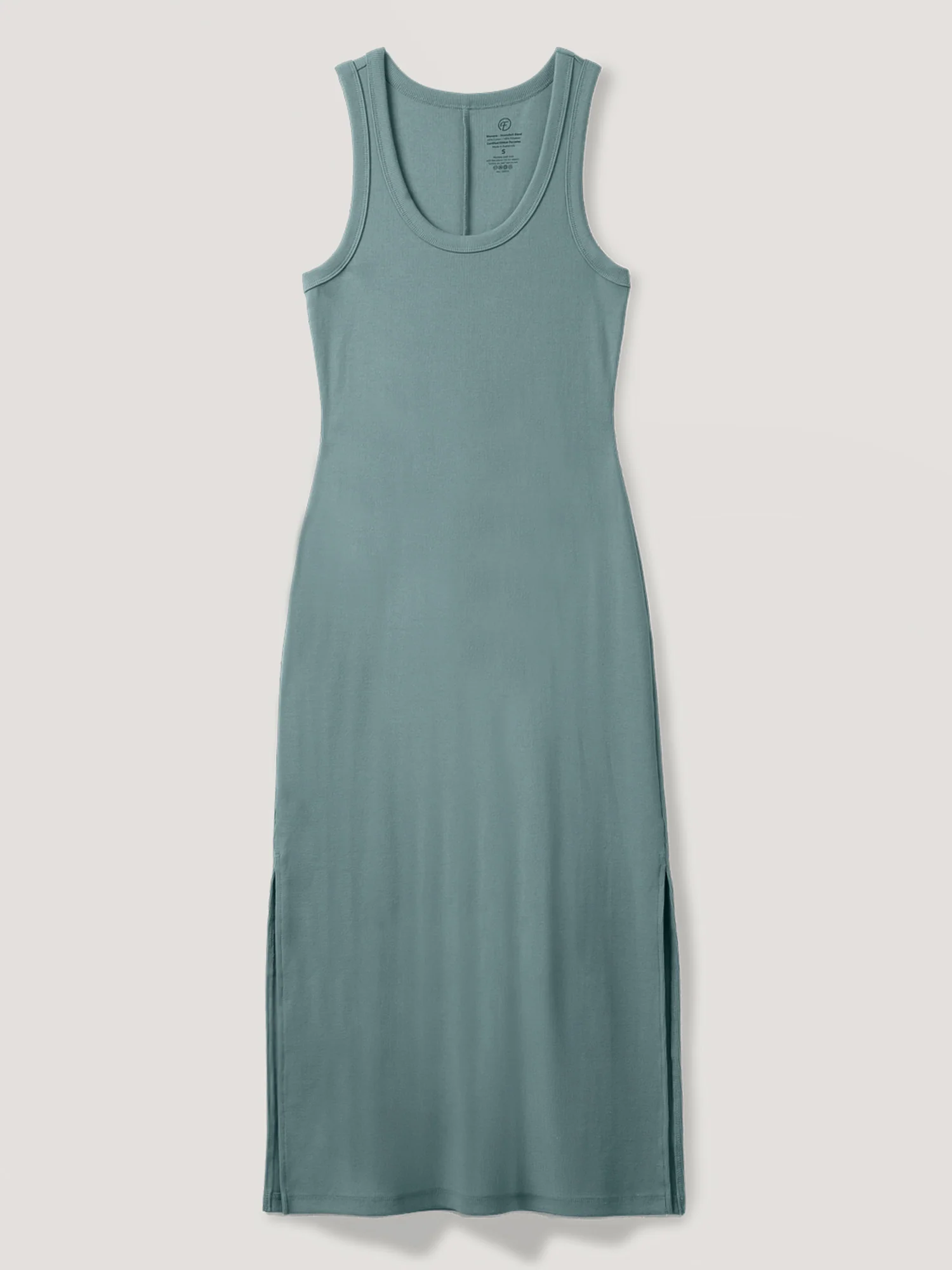 Harbor Mist Ribbed Tank Dress