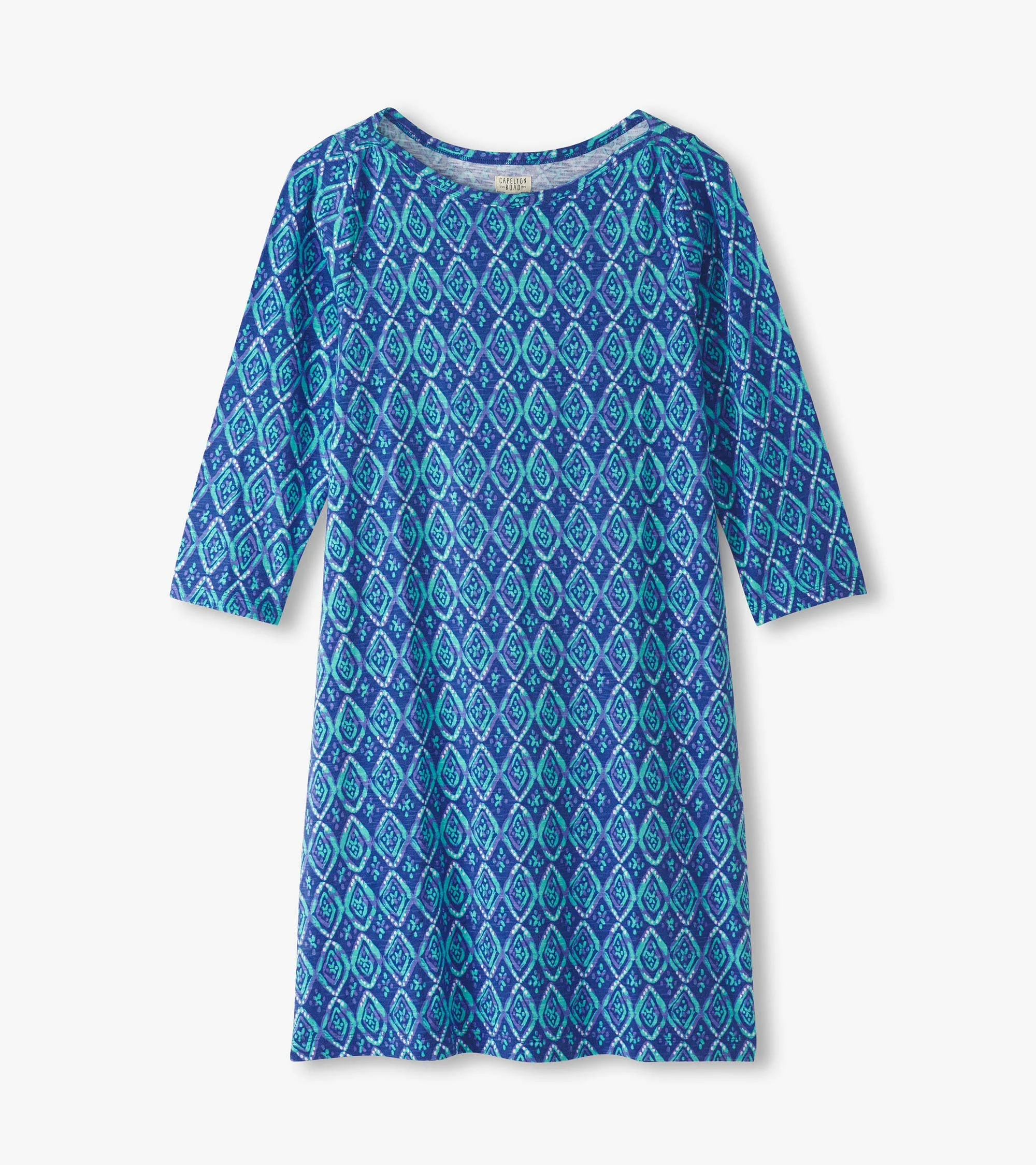 Women's Painted Diamonds Bateau Dress