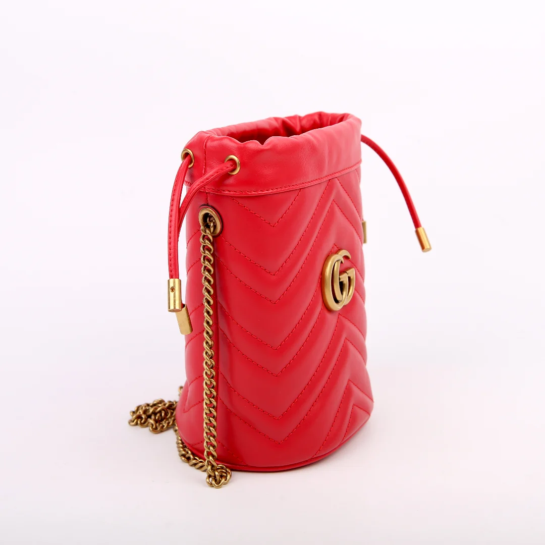 575163 Marmont Mini Bucket Red