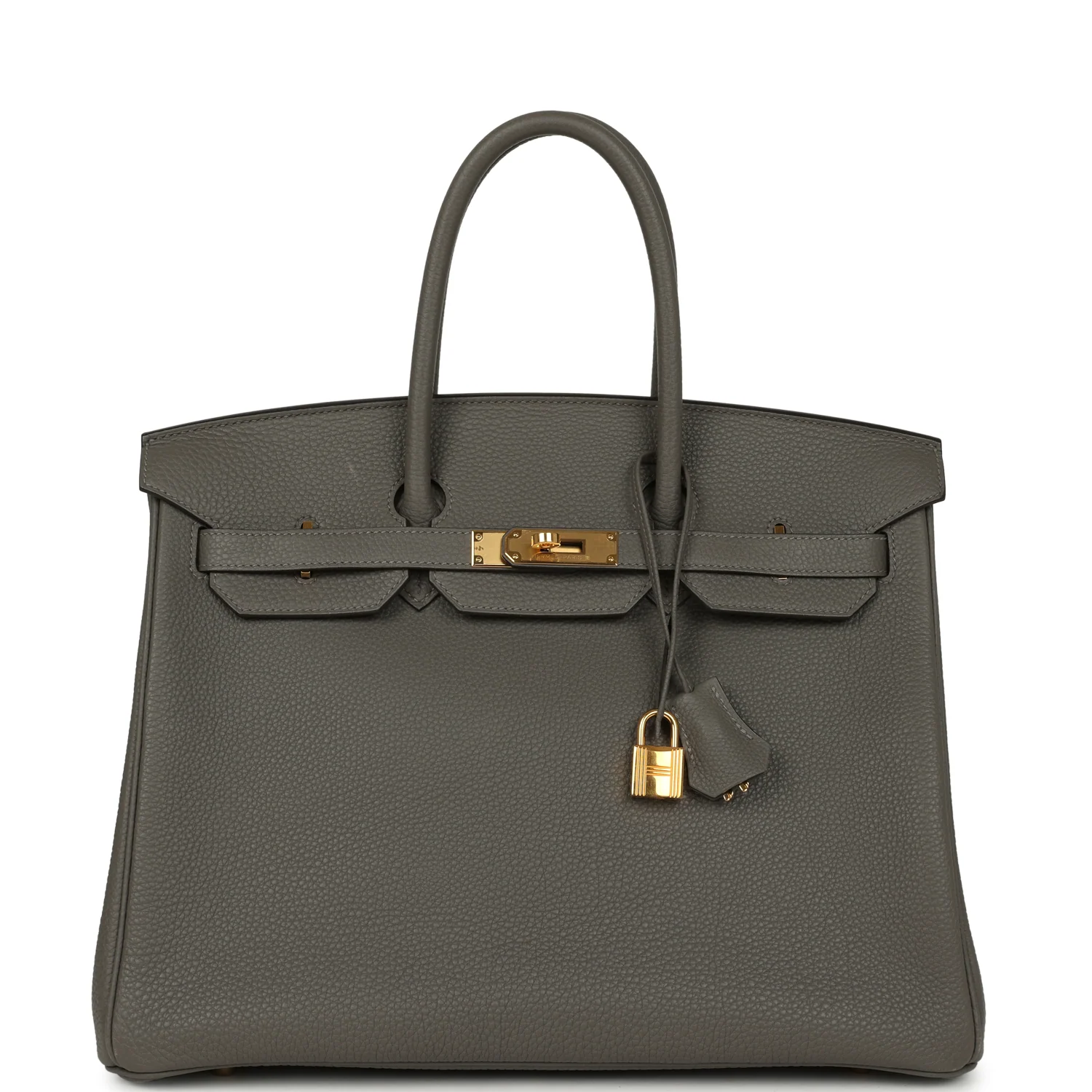 HERMÈS Birkin 35 Gris Meyer Togo Palladium Hardware