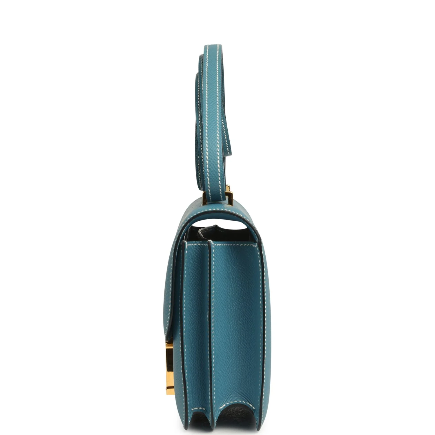 Hermes Constance 18 Blue Jean Epsom Gold Hardware