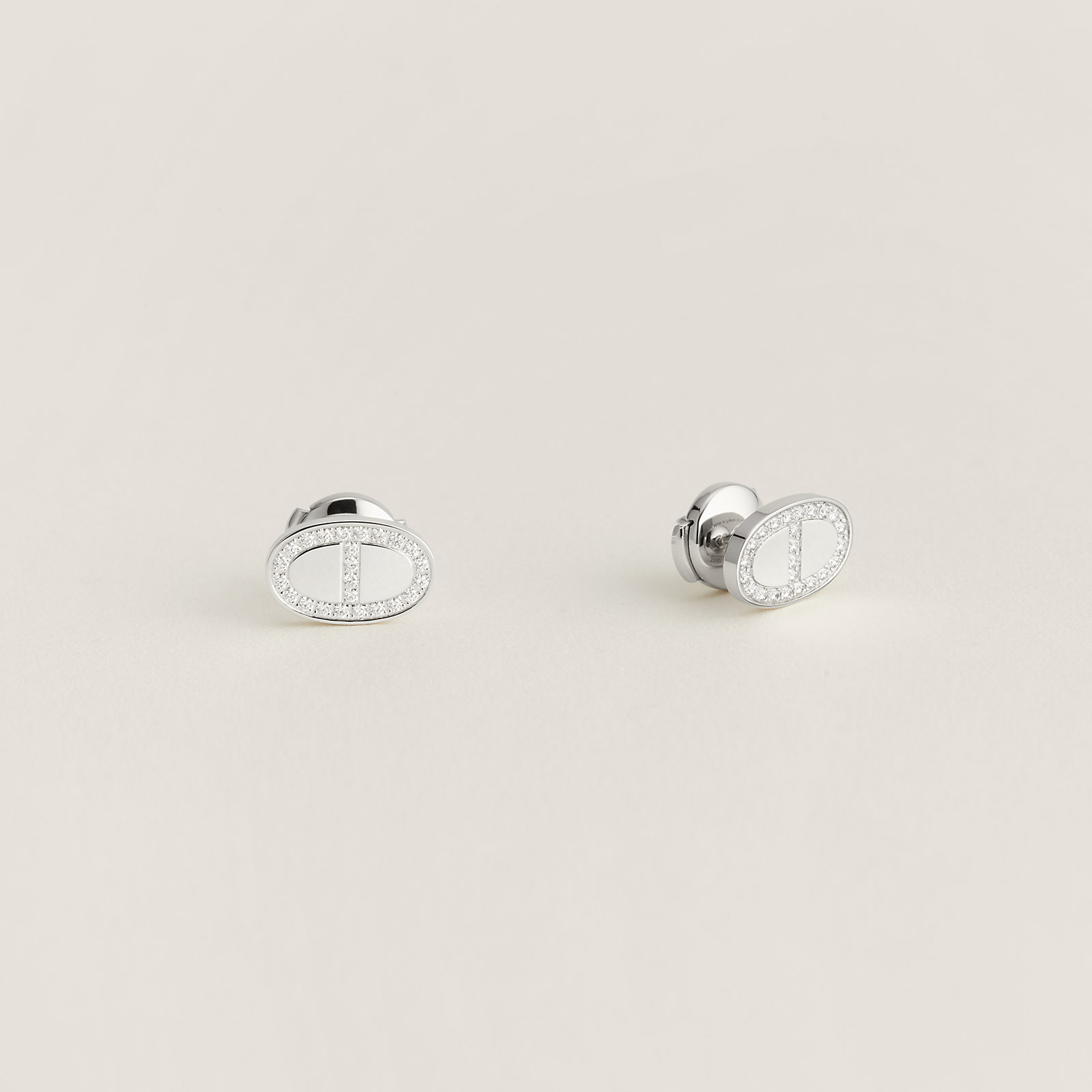 Chaine d'ancre Contour stud earrings