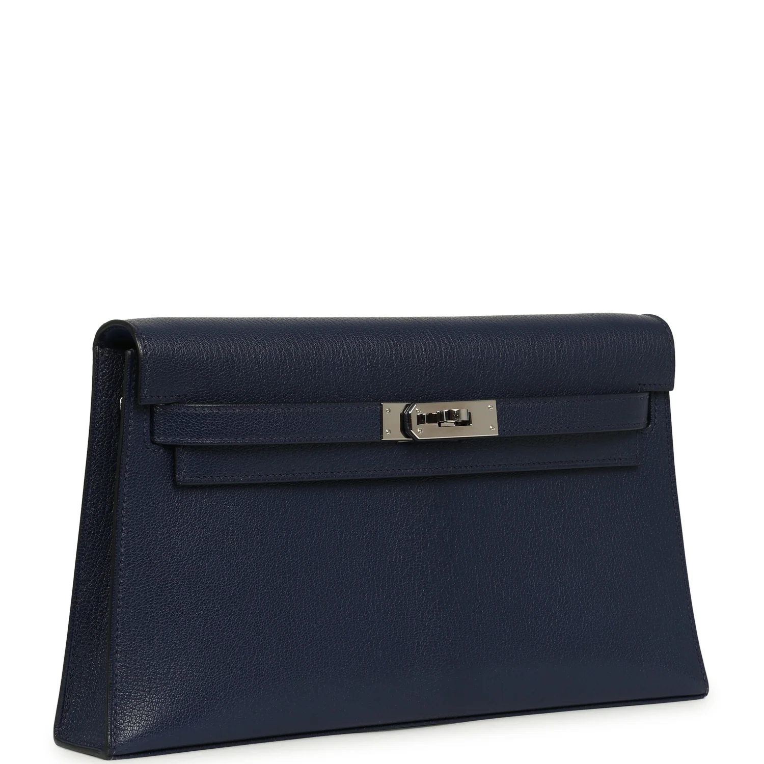 HERMÈS Kelly Elan Bleu Saphir Chevre Chamkila Palladium Hardware