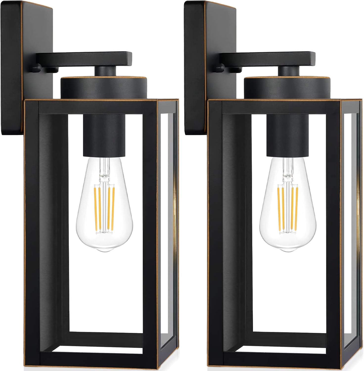 YARDLUME Outdoor Wall Light Fixtures, Exterior Waterproof Wall Lanterns
