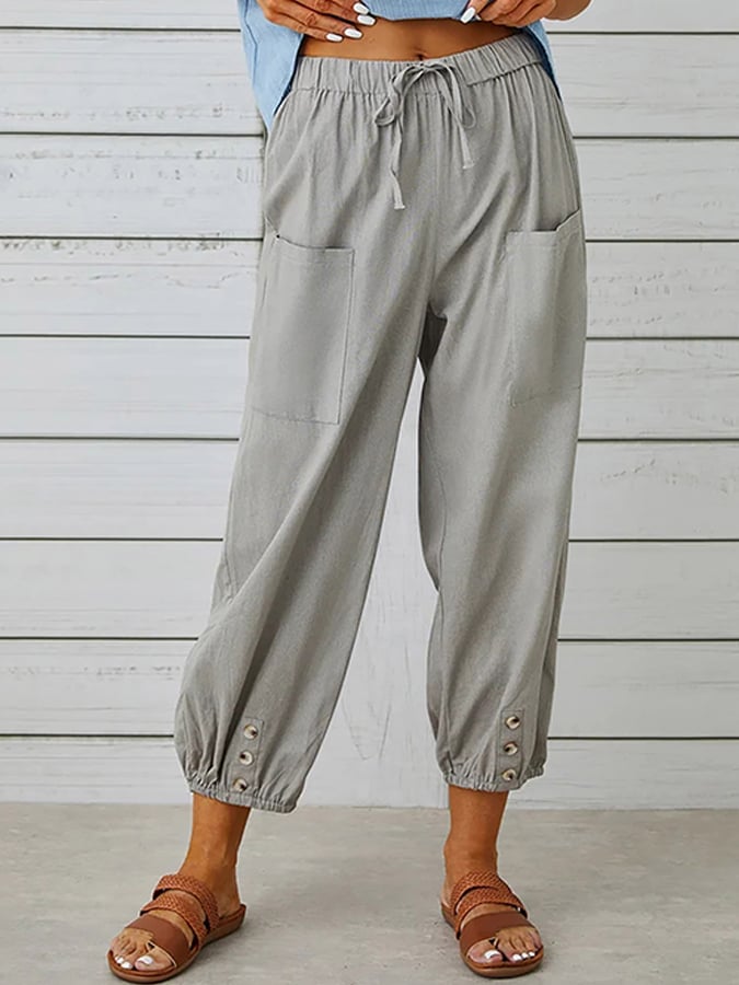 Women's Cotton Linen Casual Pant