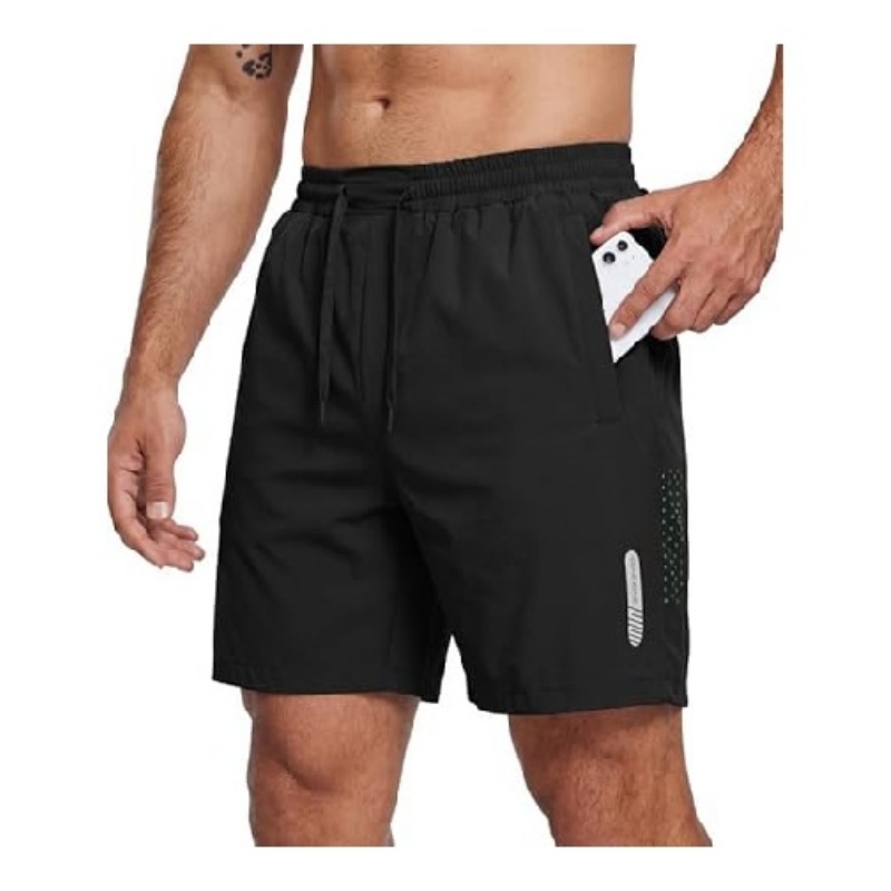 Mens Quick Dry 7 Inch Stretch Athletic Gym Shorts