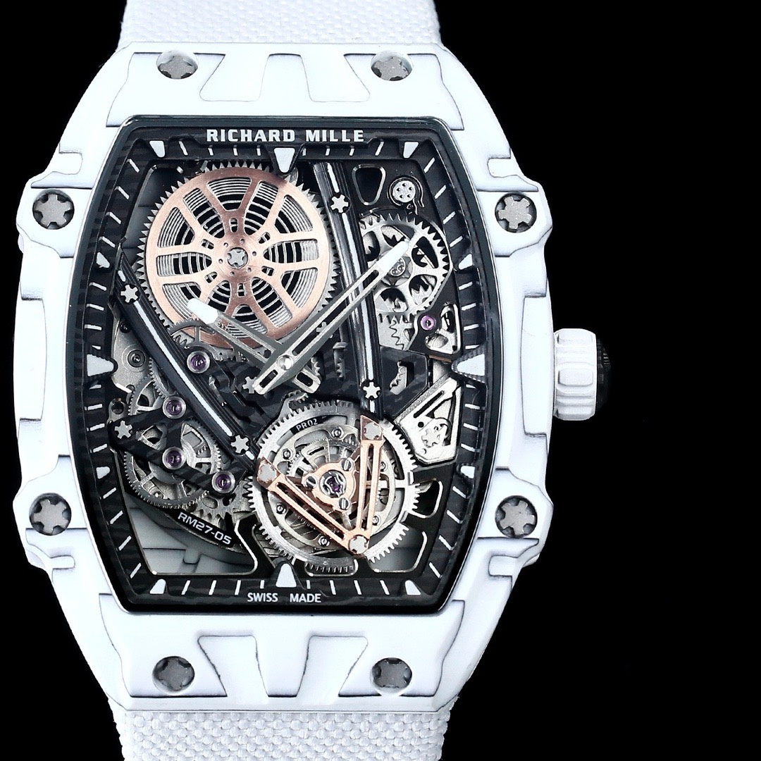 【7A Quality】Richard Mille RM 27-05 Rafael Nadal Super Clone Ultra Lightweight Flying Tourbillon Replica Watch