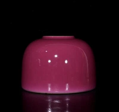 Yongzheng Signed Old Chinese Carmine Glaze Zun Brush Washer N420