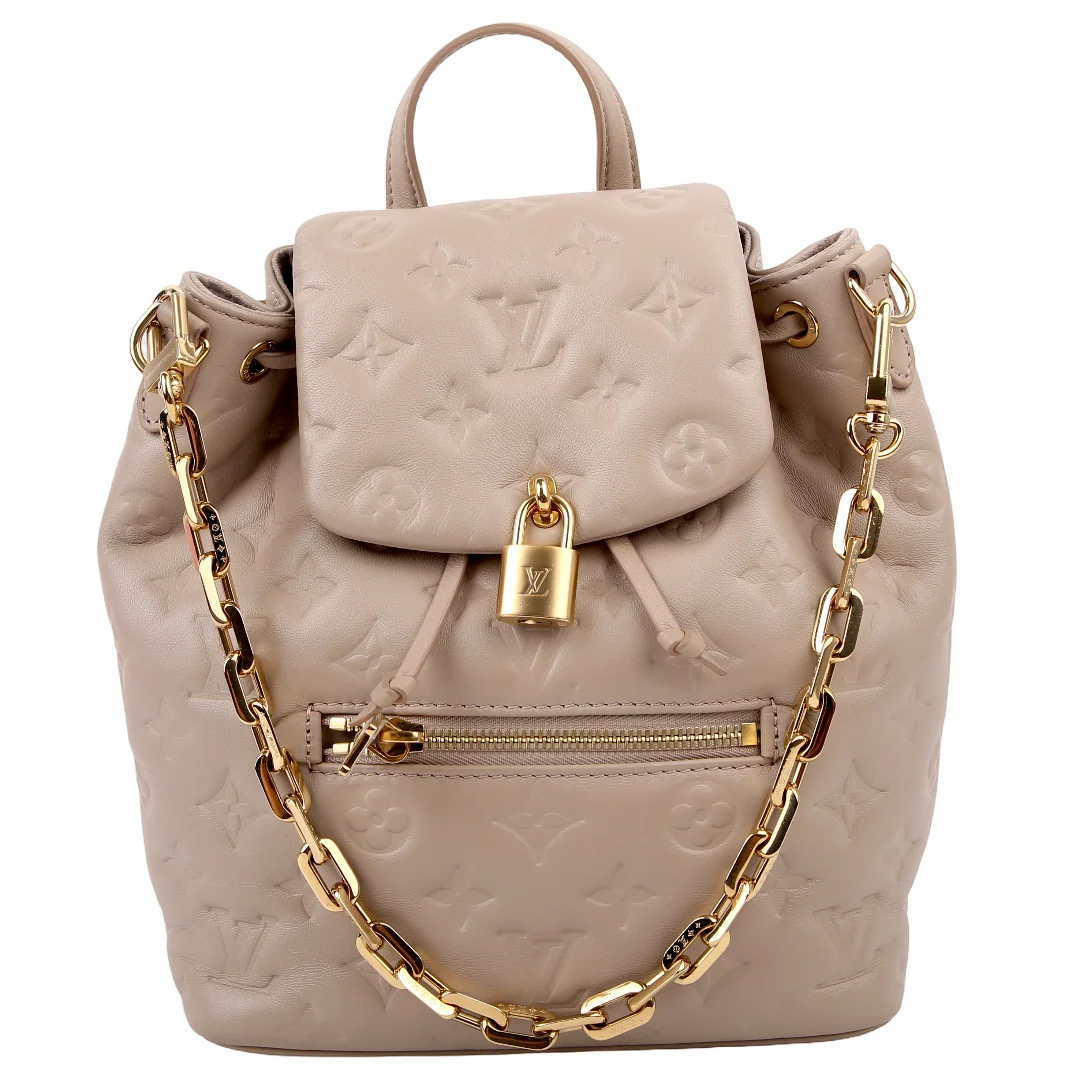 LOUIS VUITTON Coussin PM Backpack Taupe