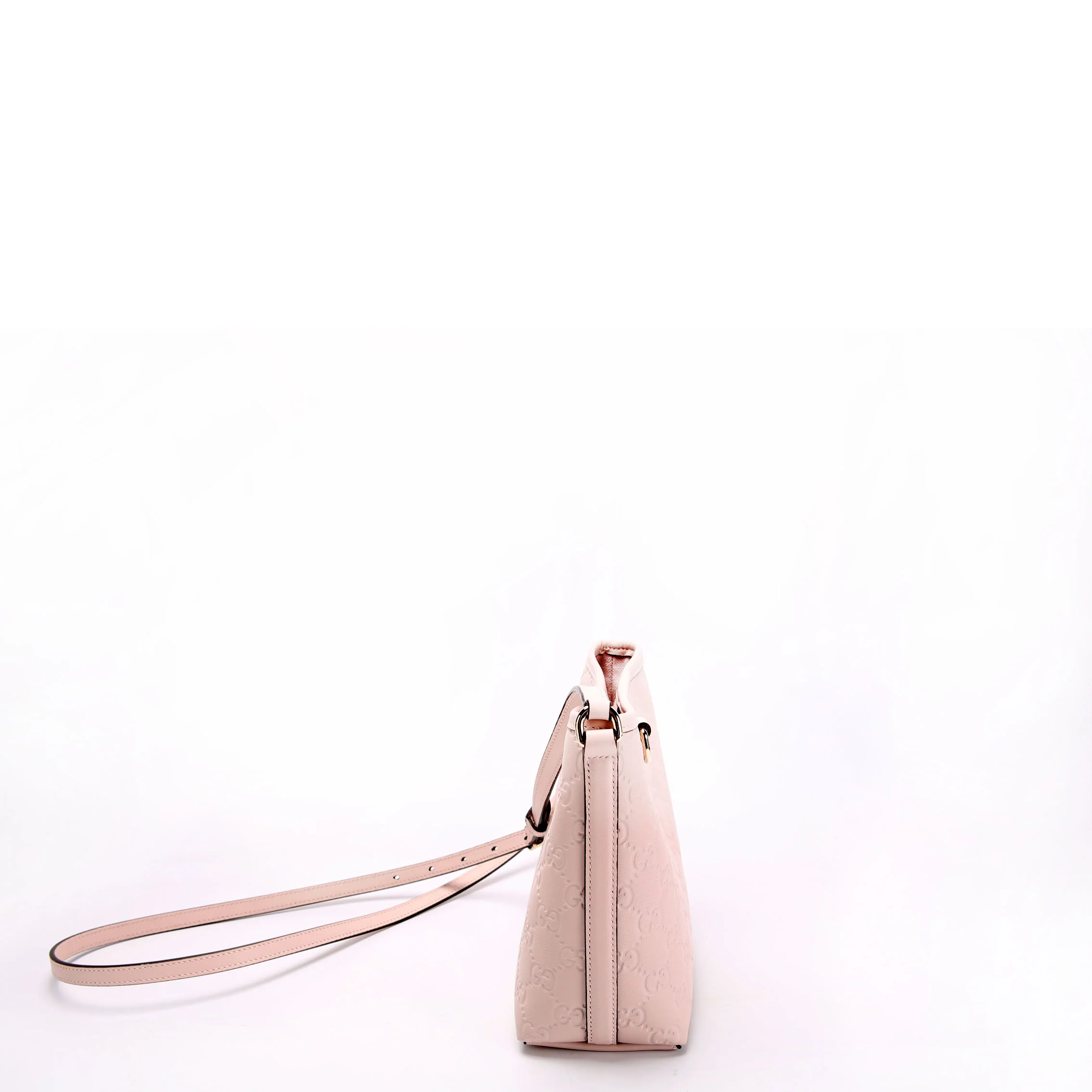 GUCCI 847090 Emblem Guccissima Mini Bucket